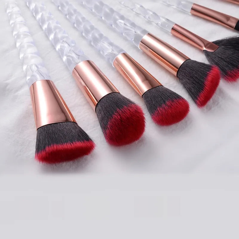 Unicorn Makeup Brushes Sets Maquiagem Foundation Powder Cosmetic Blush Eyeshadow Women Beauty Glitter Make Up Brush Tools